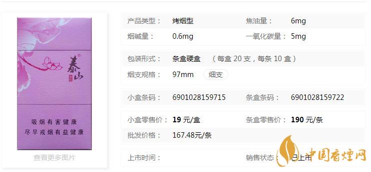 泰山顏悅多少錢一盒價格？泰山顏悅香煙價格大全2020