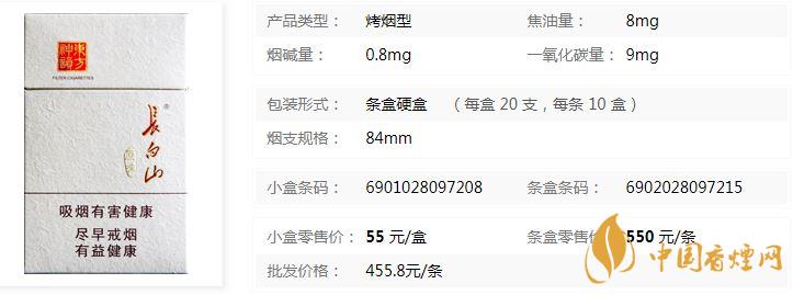 長白山原味煙多少錢一條 長白山原味香煙價(jià)格查詢介紹